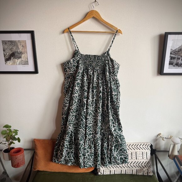 GAP Women's Spaghetti Strap Ruffle Dress - Picture 2 of 5